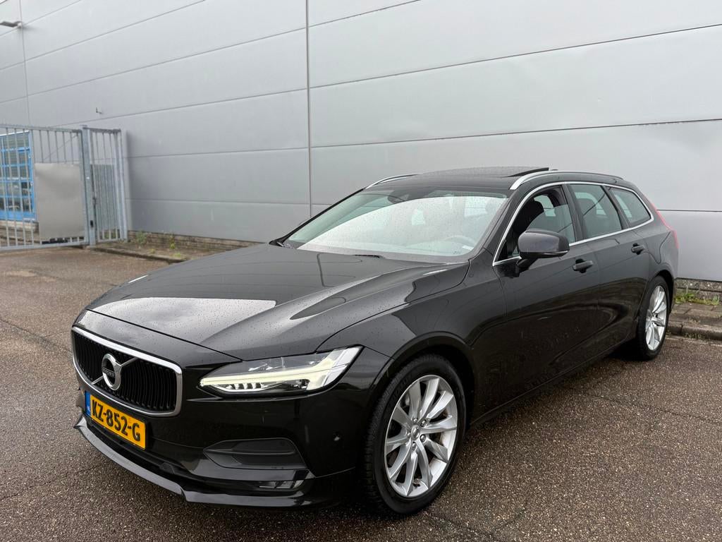 Volvo V90 2.0 D4 Momentum (bj 2017) PANO|LEER|CAMERA|EX BPM, Auto's, Volvo, 1969 cc, Zwart, Diesel, 22 km/l