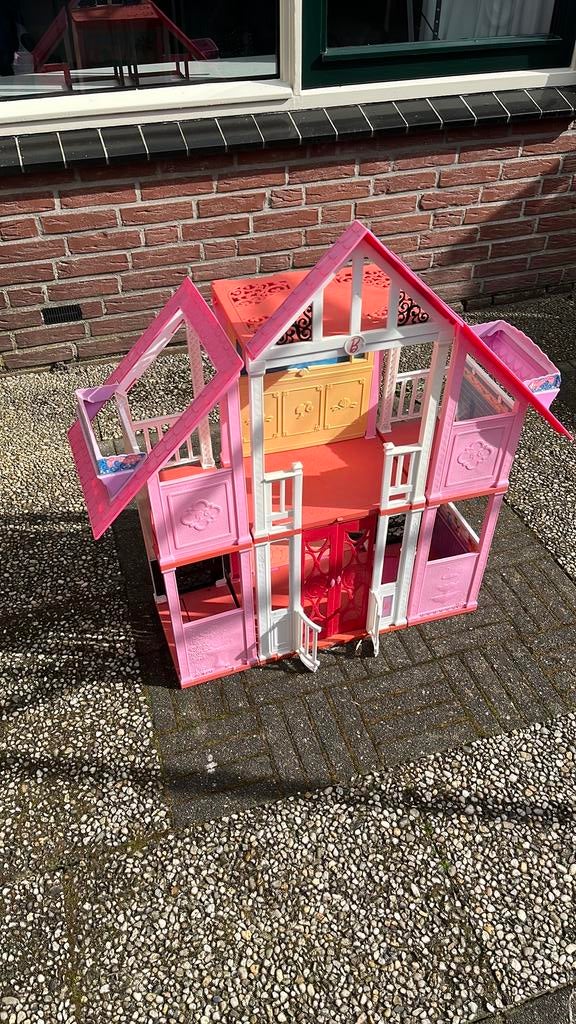Barbiehuis, Kinderen en Baby's, Speelgoed | Poppenhuizen, Ophalen, Gebruikt, Poppenhuis