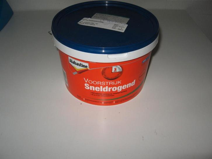 Alabastine voorstrijk 1,8 liter €7.50 sneldrogend, Doe-het-zelf en Verbouw, Verf, Beits en Lak, Nieuw, Wit, Ophalen of Verzenden