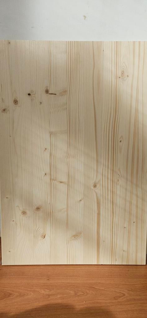 2 stukken vlakgeschuurd hout Vuren 59 x 40 x 1,80 cm, Doe-het-zelf en Verbouw, Hout en Planken, Ophalen, Minder dan 25 mm, Nieuw