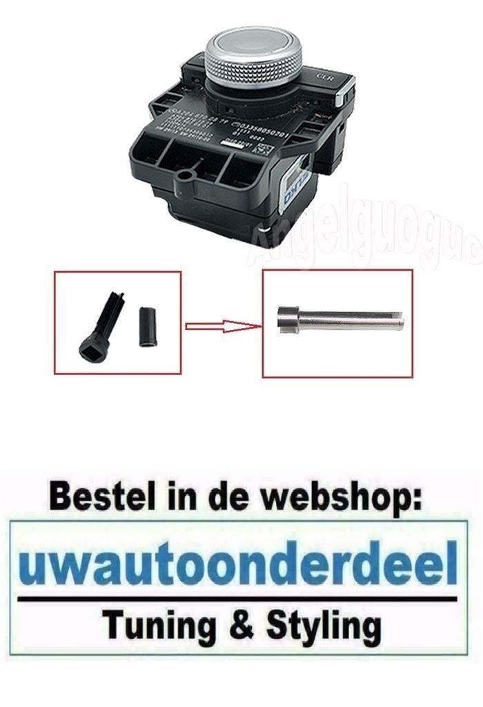 MB Comand Reparatie Kit Stift Aluminium Draai Knop, Verzenden, Automotive Parts, A.parts@hotmail.nl, Trasmolenlaan 12 3447 GZ Woerden