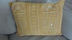 Bogolan kussen Mali nieuw, Ophalen of Verzenden, Nieuw, Geel, Rechthoekig