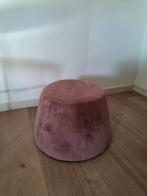 Mooi oud roze moderne poef, Ophalen, Minder dan 50 cm, Rond, Minder dan 50 cm