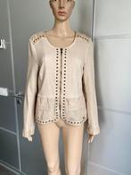 H963 Poools maat M=38/40 jasje blazer colbert vest beige, Maat 38/40 (M), Beige, Ophalen of Verzenden, Jasje