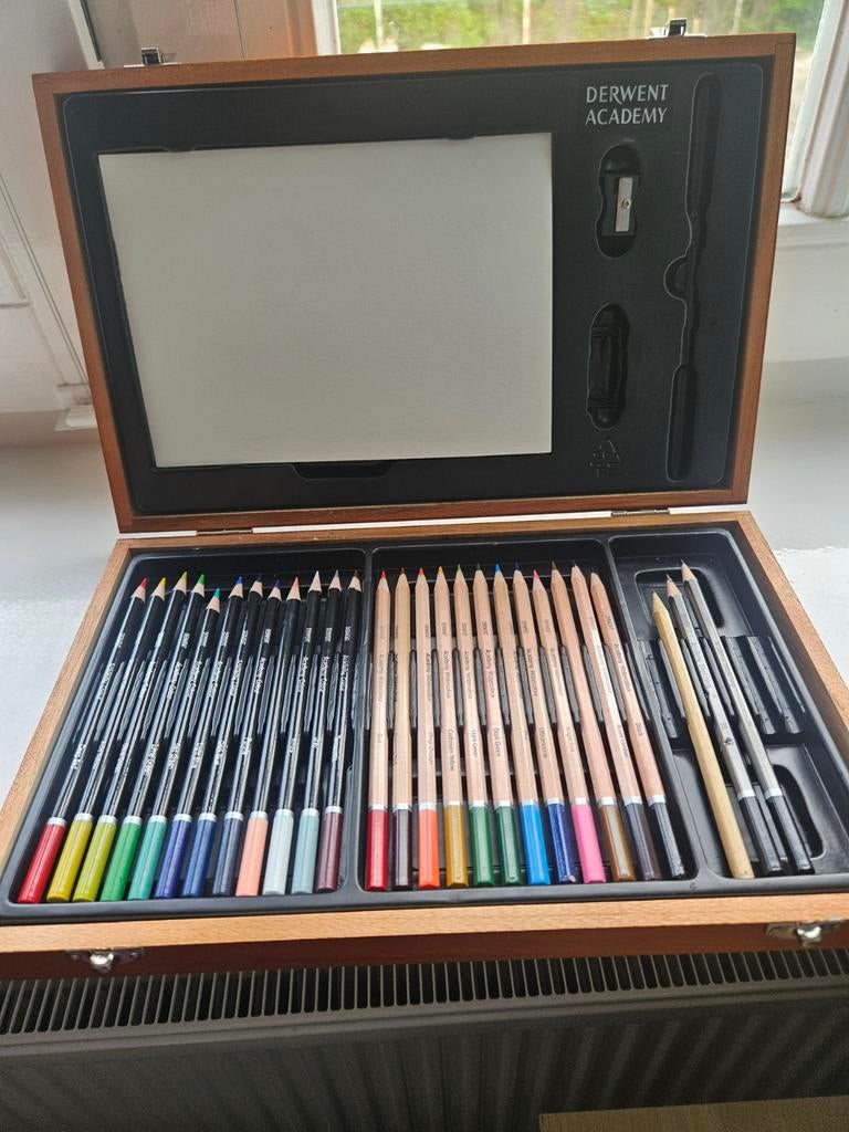 Derwent Academy Tekendoos met Potloden, Ophalen, Zo goed als nieuw, Potlood of Stift