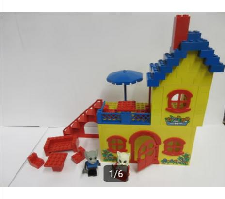 341 Fabuland droomhuis met bouwtekening. Vintage., Lego, Compleet, Ophalen of Verzenden, Zo goed als nieuw
