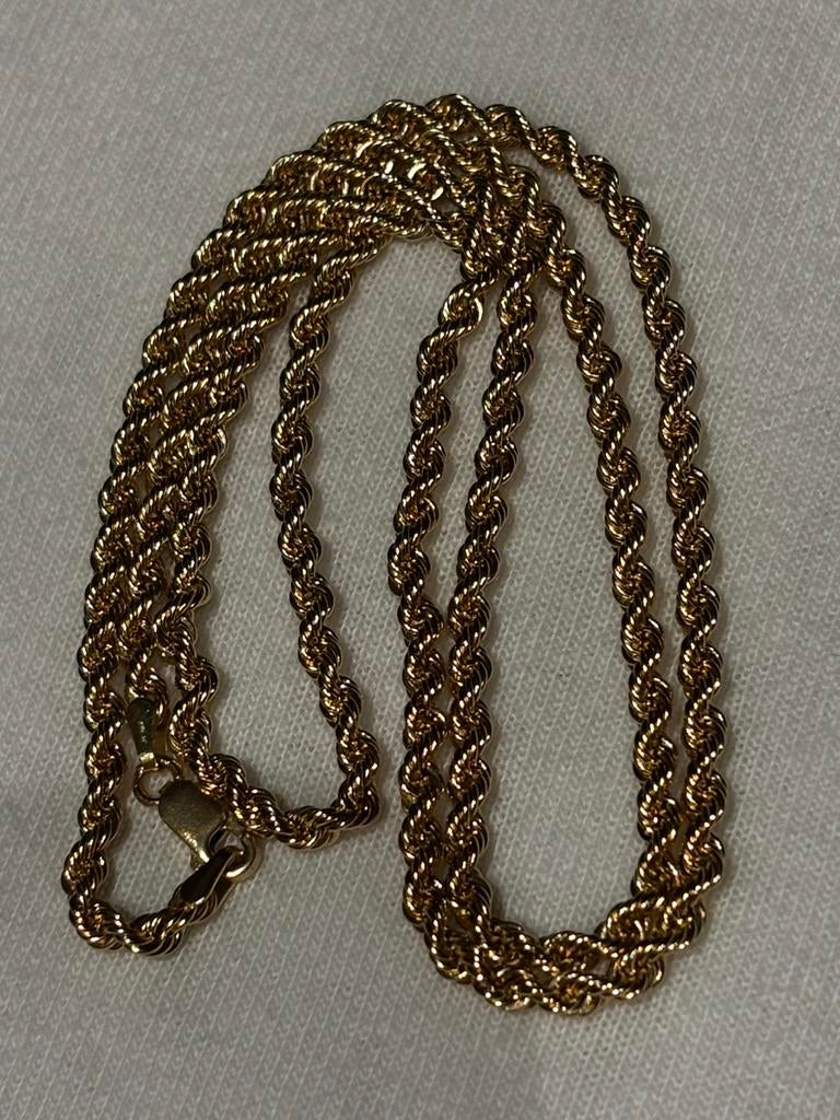 Super mooie nieuwe rope chain, Ophalen of Verzenden, Zo goed als nieuw, Geel, Goud