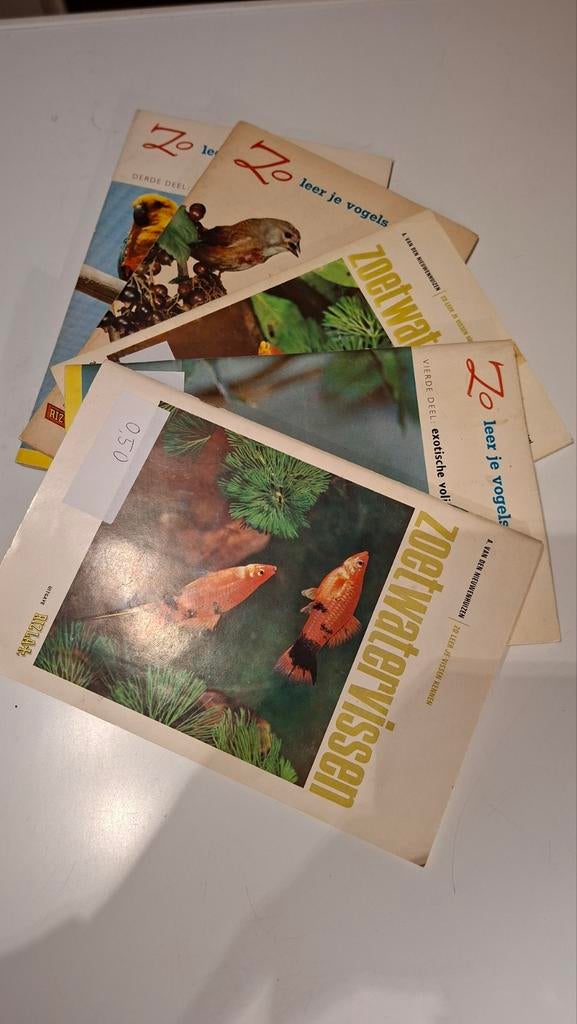 5 complete plaatjes boeken van RIZLA.  Vissen en vogels, Ophalen of Verzenden, Vissen