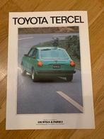 Oude Autofolder Toyota Tercel folder, Ophalen of Verzenden, Zo goed als nieuw, Toyota