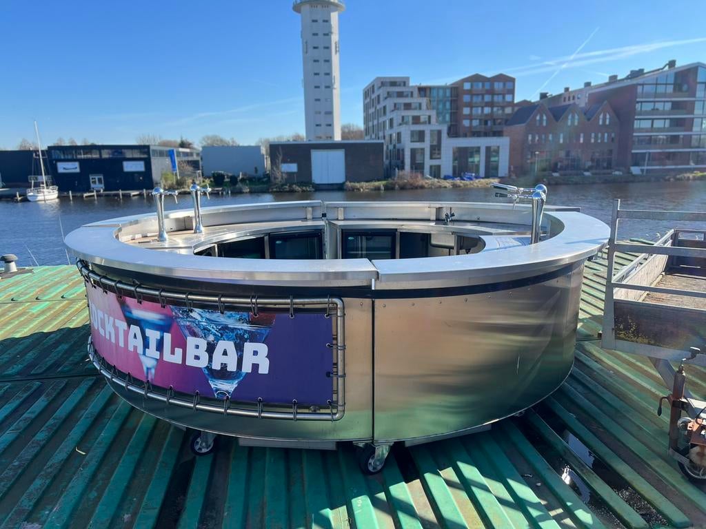 Professionele cocktailbar met taps en koeling – event/horeca, Ophalen, Gebruikt, Overige typen
