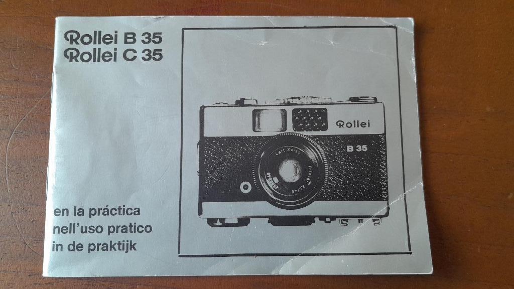 Rollei B35 en C35 handleiding origineel, Ophalen of Verzenden, Gebruikt, Compact, Overige Merken