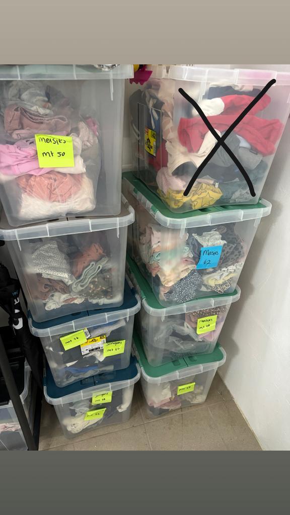 Groot pakket babykleding (+- 220 items) - Maten 50-68, Kinderen en Baby's, Babykleding | Baby-kledingpakketten, Zo goed als nieuw