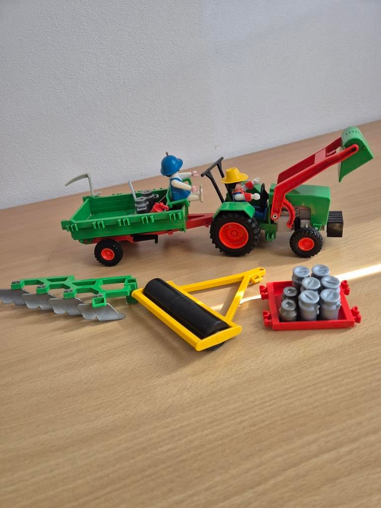 Playmobil tractor met wagen, Ophalen of Verzenden