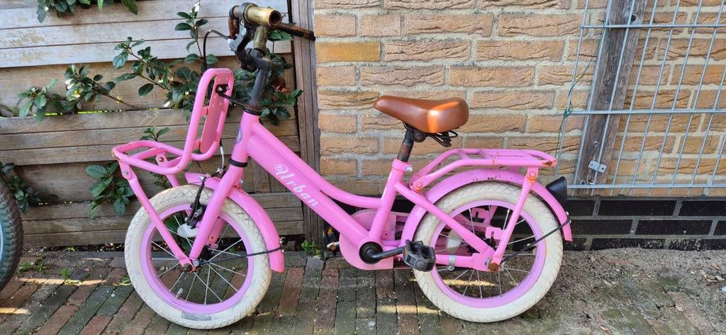 Urban kinderfiets 14 inch, Fietsen en Brommers, Fietsen | Kinderfietsjes, Ophalen, Gebruikt, Minder dan 16 inch