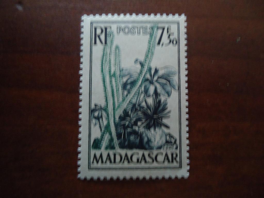 Flora boom plant Madagaskar 1954, mi. 423 postfris, Ophalen of Verzenden, Postfris, Dier of Natuur