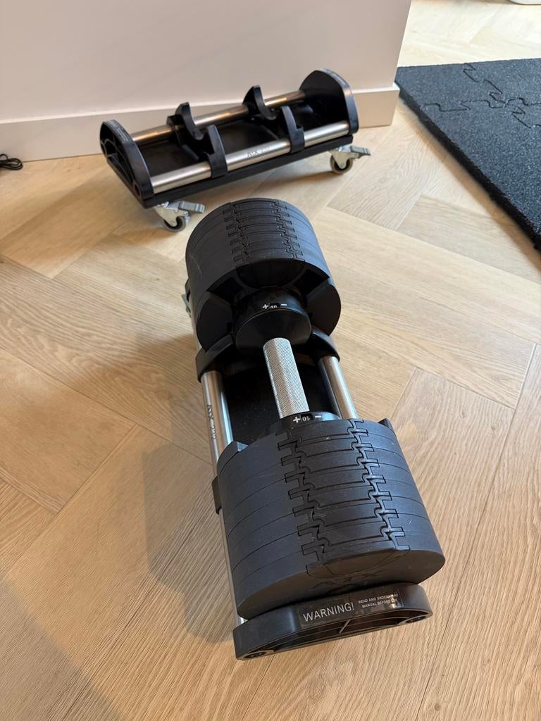 Originele Nuobell 232 verstelbare dumbells, Sport en Fitness, Fitnessmaterialen, Ophalen, Zo goed als nieuw, Overige typen