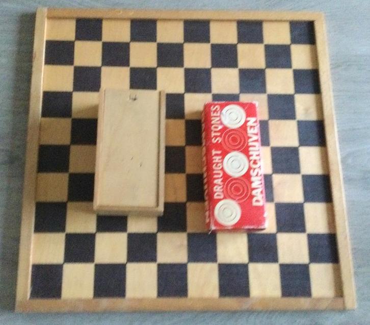 Dam en Schaakspel 2, Hobby en Vrije tijd, Gezelschapsspellen | Bordspellen, Gebruikt, Een of twee spelers, Ophalen of Verzenden