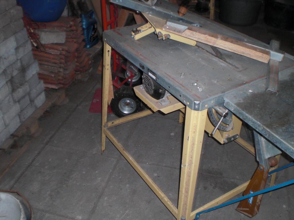 Scheppach tafel cirkel zaag met toebehoren 380v, Ophalen, Gebruikt, Cirkelzaag, 1200 watt of meer
