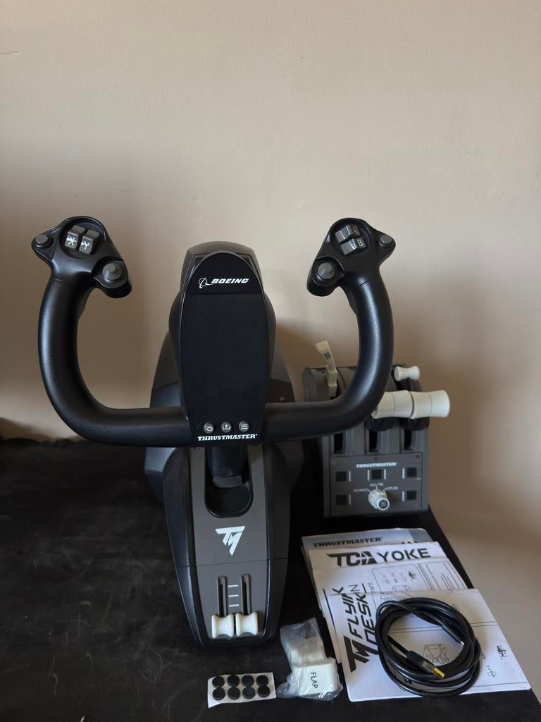 Thrustmaster TCA yoke pack boeing edition, Computers en Software, Joysticks, Gebruikt, Ophalen of Verzenden
