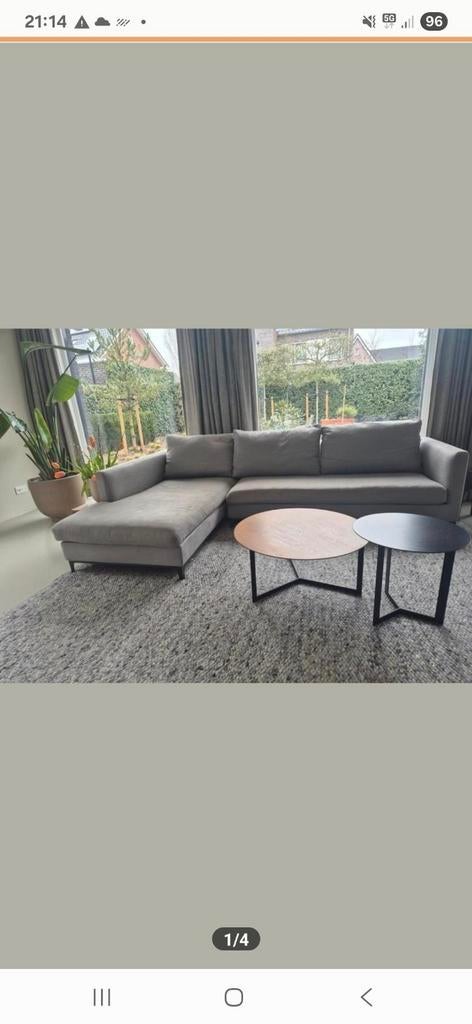 Treku salontafels set, Graphite en Walnoot, Ophalen