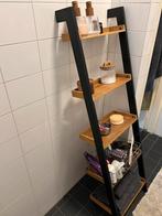 Badkamer kastje / Ladderrek met houten planken, Huis en Inrichting, Badkamer | Badkamermeubels, Ophalen, Minder dan 50 cm, Gebruikt