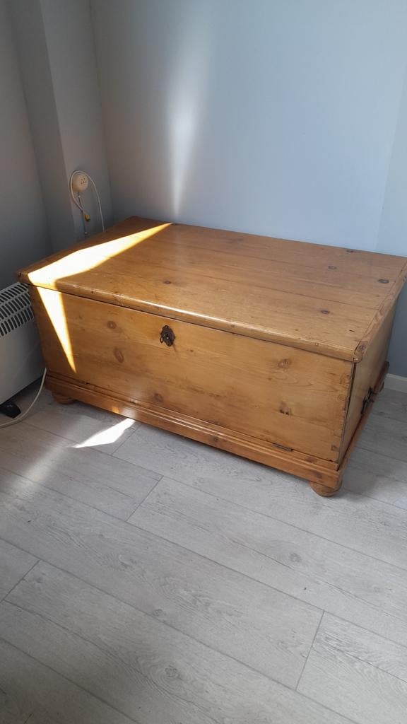 Grenen boekenkist van rond 1900, Ophalen of Verzenden