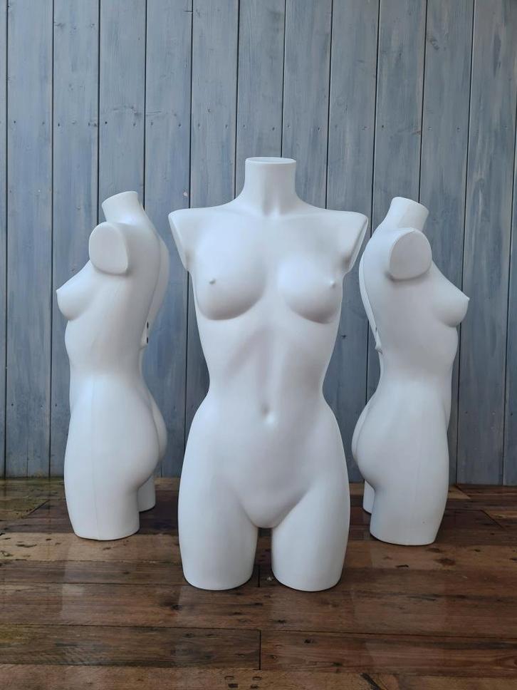 dames paspop torso buste vrouw wit etalagepoppen, Hobby en Vrije tijd, Naaien en Fournituren, Gebruikt, Paspop, Ophalen of Verzenden