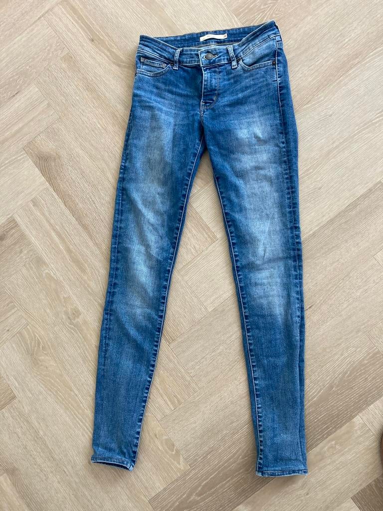 Levi's 711 Skinny Jeans Maat 26x32, Ophalen of Verzenden, Gedragen, Blauw, W27 (confectie 34) of kleiner
