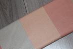 Rol geribd katoen stof - zalm oranje beige gestreept #2265, 120 cm of meer, Beige, Nieuw, Ophalen of Verzenden