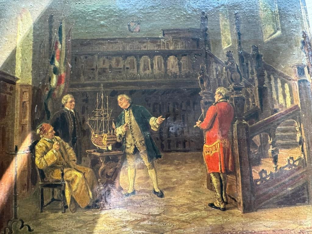 Antiek Frans houten paneel, Antiek en Kunst, Curiosa en Brocante, Ophalen of Verzenden