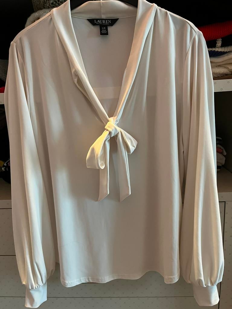 Blouse Ralph Lauren, Kleding | Dames, Blouses en Tunieken, Ophalen of Verzenden, Zo goed als nieuw, Maat 42/44 (L), Beige