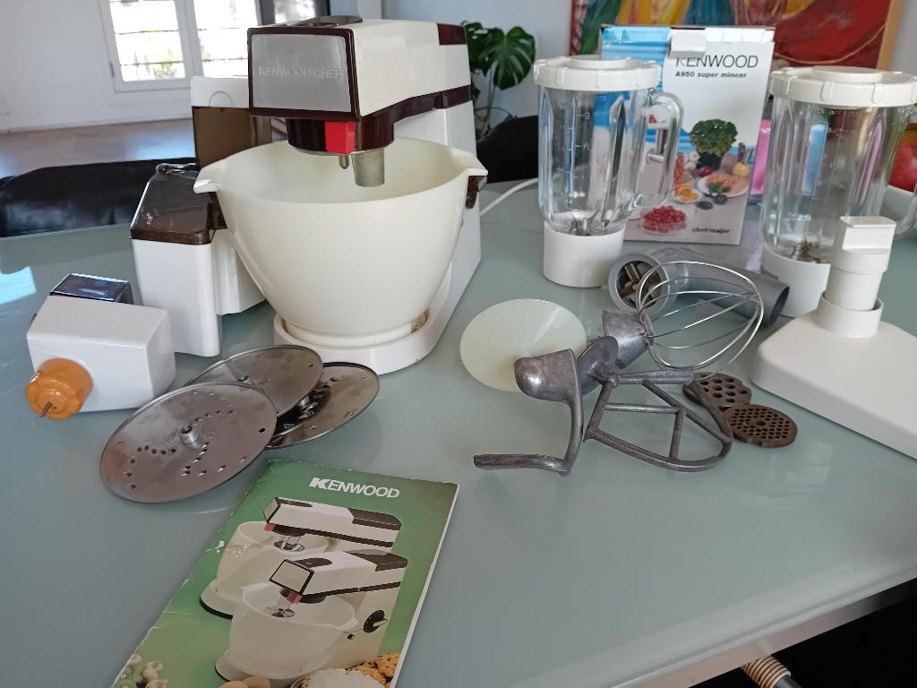 Kenwood shef classic mixer, 2 tot 3 liter, Ophalen of Verzenden, Gebruikt, 3 snelheden of meer