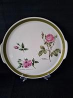 Porseleinen taartschaal of cakeschaal Rosier, P.J. Redouté, Huis en Inrichting, Ophalen of Verzenden, Porselein, Overige stijlen