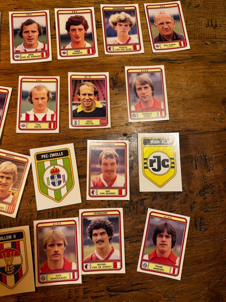 Panini Voetbalplaatjes voetbal '80 - Diverse Clubs, Verzamelen, Ophalen of Verzenden, Gebruikt, Sport