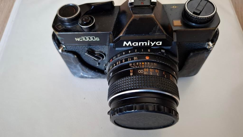 Mamiya NC1000s Spiegelreflexcamera met 2 lenzen, Ophalen of Verzenden, Gebruikt, Spiegelreflex, Overige Merken