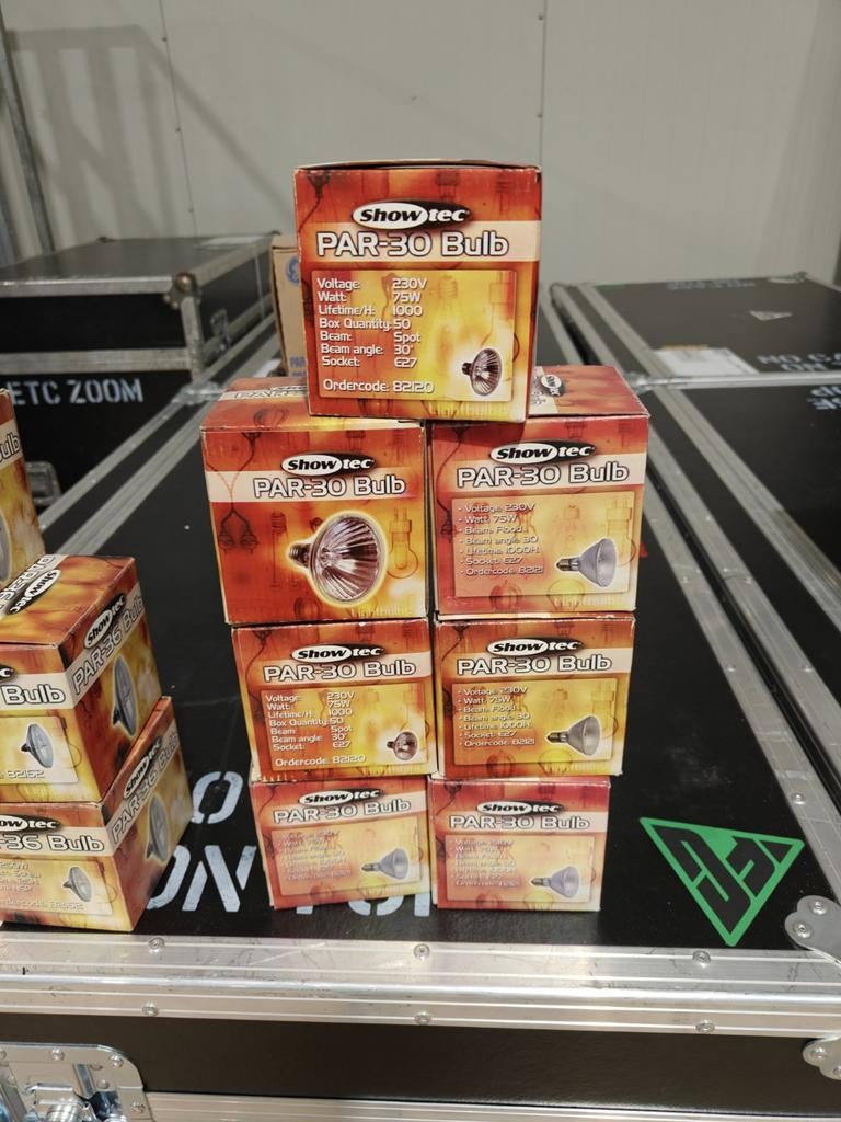 Showtec Par 30 75W Flood - 7 stuks, Ophalen, Showtec, Info@highlite.nl, Gebruikt