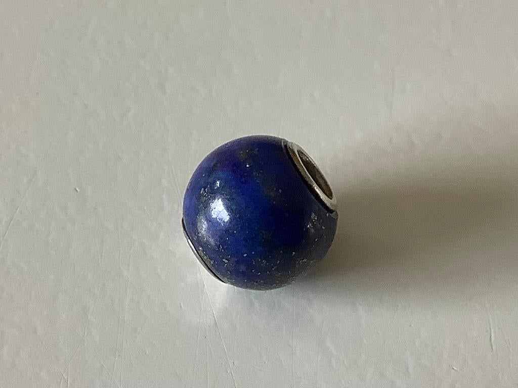 Trollbeads lapis lazuli, rond., Ophalen of Verzenden, Zo goed als nieuw, Trollbeads