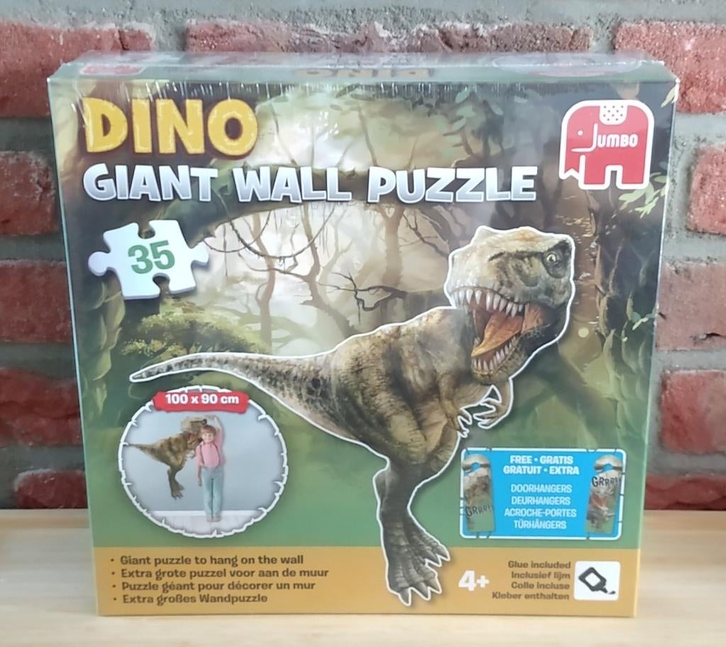 Dino muur puzzel, volgnr 19, Ophalen of Verzenden, 10 tot 50 stukjes, Nieuw, 4 tot 6 jaar