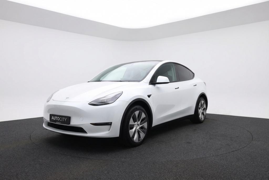 Tesla Model Y Long Range AWD 75kWh FSD 3! l Warmtepomp l AMD, Auto's, Tesla, Automaat, 0 cilinders, Gebruikt, Wit