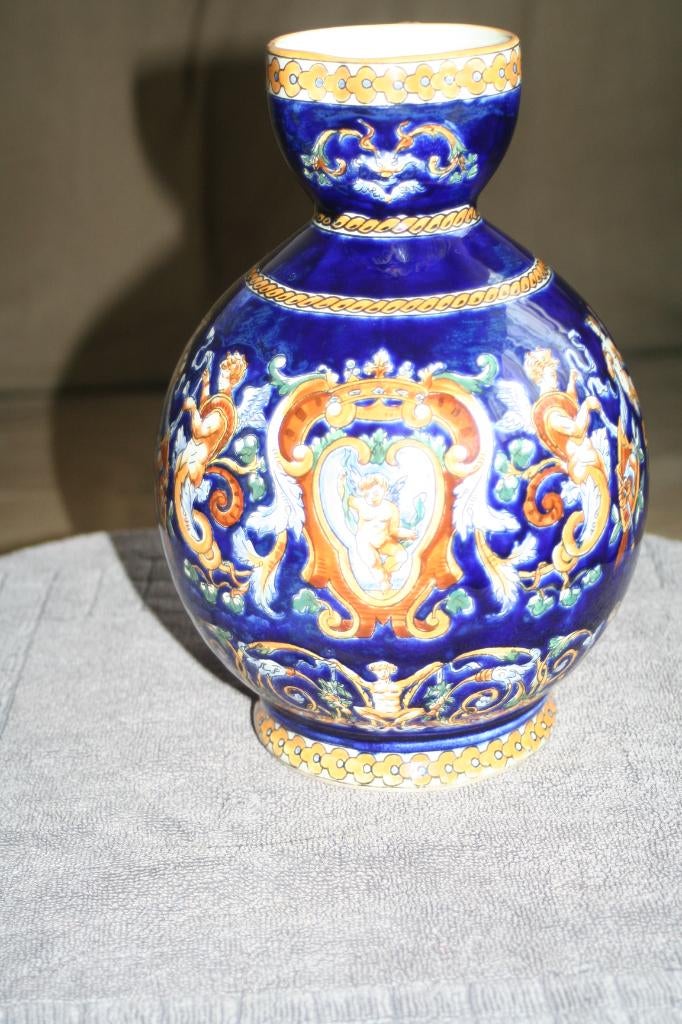 Antieke GIEN France schenkkan met zeer mooie afbeeldingen, Ophalen of Verzenden