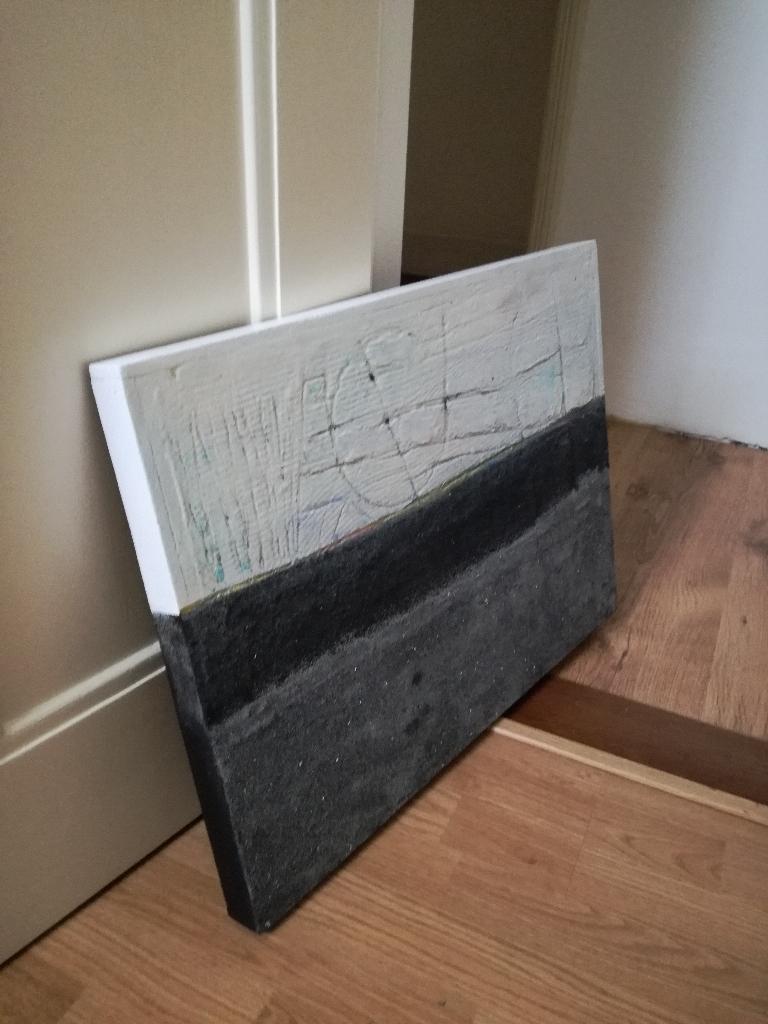 schilderij abstract, Antiek en Kunst, Kunst | Schilderijen | Abstract, Ophalen of Verzenden