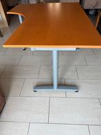 IKEA Galant hoekbureau beuken met extra blad, Ophalen of Verzenden, Zo goed als nieuw, Bureau