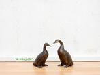 072* Bronzen set eendtjes (Boven €75 geen verzendkosten), Ophalen of Verzenden, Nieuw, Overige materialen, Dierenbeeld