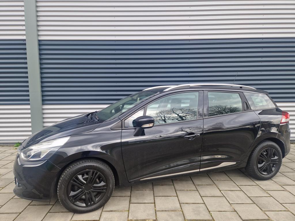Renault Clio Estate 0.9 TCe Dynamique (bj 2014), Stof, Zwart, Zwart, Handgeschakeld