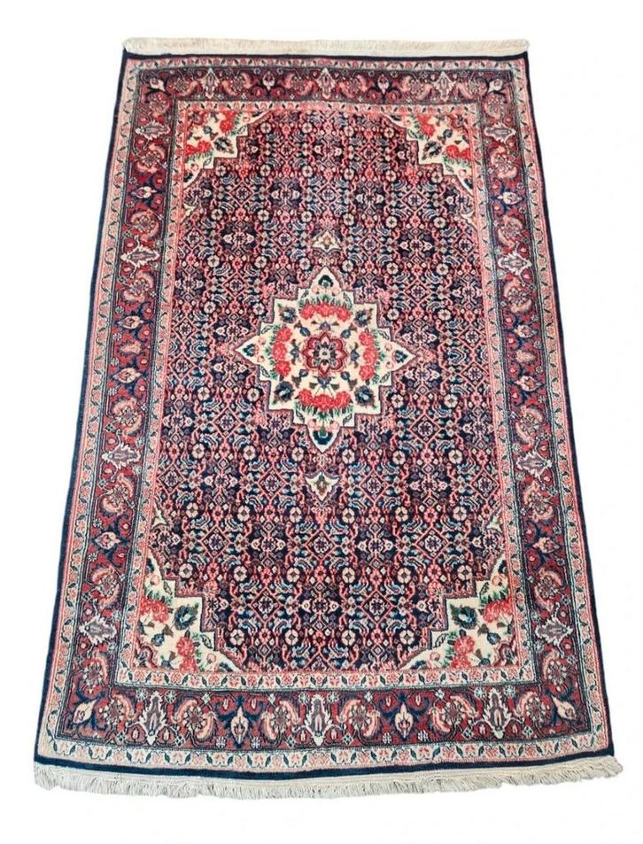 Handgeknoopt Perzisch wol Bidjar tapijt medallion 102x157cm, Huis en Inrichting, Stoffering | Tapijten en Kleden, Zo goed als nieuw