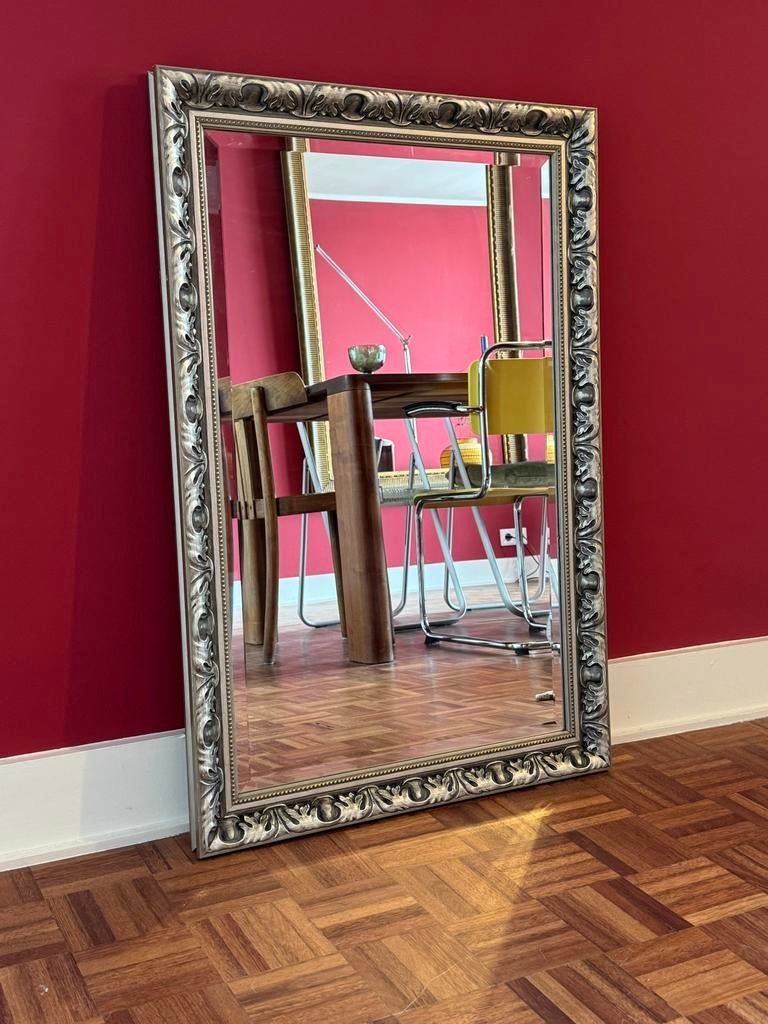 Grote spiegel met barok/victoriaanse stijl lijst, Huis en Inrichting, Woonaccessoires | Spiegels, Ophalen, Zo goed als nieuw, Minder dan 100 cm