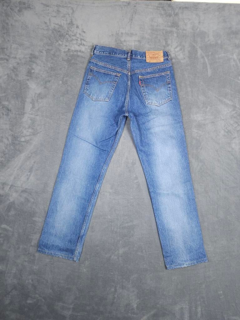 Levis Broek 501 W32 L32 Straight Fit Blauw Vintage 90s Jeans, Blauw, ., W32 (confectie 46) of kleiner, Ophalen of Verzenden