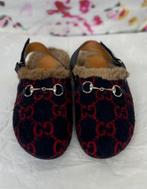 Gucci GG navy wool mules schoenen maat 32 uniseks, Gebruikt, Jongen of Meisje, Schoenen, Gucci EU