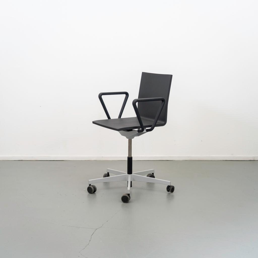 3x Vitra Maarten v Severen .04 Bureaustoel Zwart - Aluminium, Niet ingevuld, Zwart, Niet ingevuld, Ophalen of Verzenden
