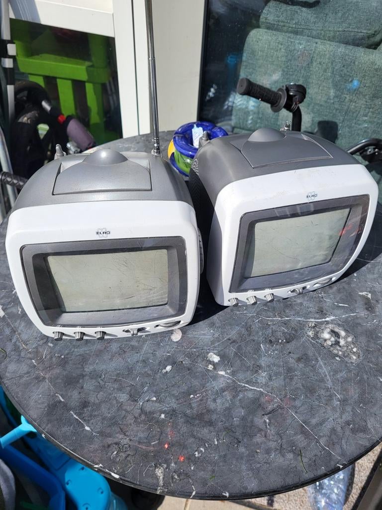 Twee Elro draagbare tv's vintage, Ophalen of Verzenden